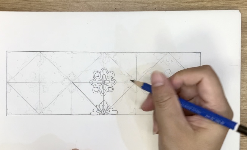 Vẽ hoạ tiết thời Lý