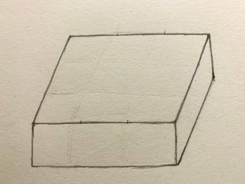 Vẽ hình hộp vuông