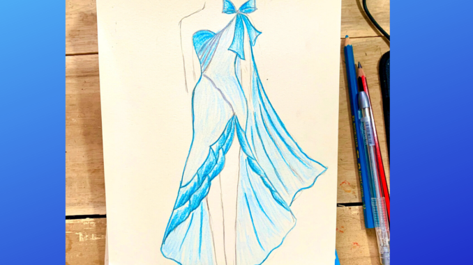 Vẽ váy công chúa đơn giản và đẹp mẫu đuôi cá  Go shopping happy