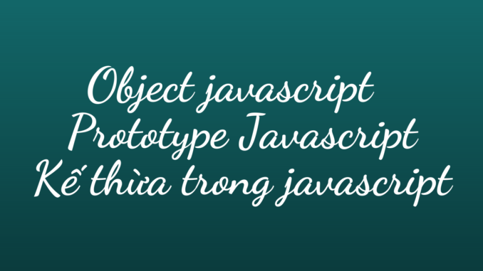 Object javascript