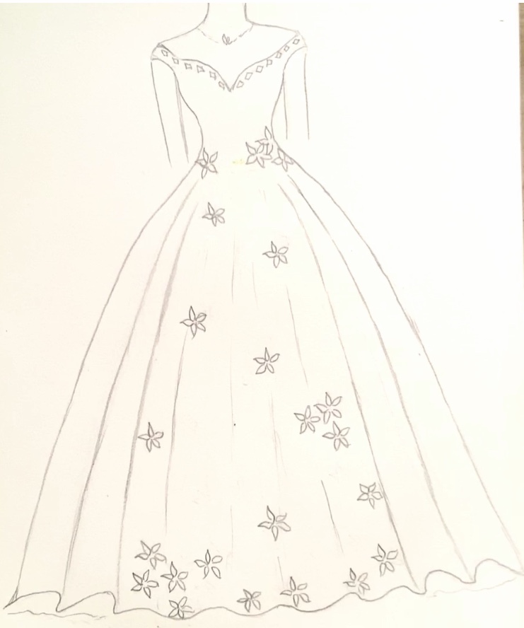 Vẽ váy công chúa đẹp nhất giản dị và đơn giản dáng vẻ xoè  Go shopping happy
