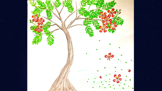 Các nghệ sĩ trẻ có thể học hỏi cách vẽ cây hoa phượng đơn giản để tạo ra những tác phẩm nghệ thuật đẹp và ấn tượng. Hãy xem hình ảnh này để biết thêm về cách vẽ cây phượng đơn giản nhưng không kém phần thu hút.