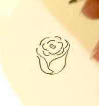 vẽ 1 bông hoa hồng