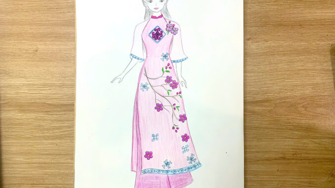 to-mau-ao-dai Tô màu áo dài